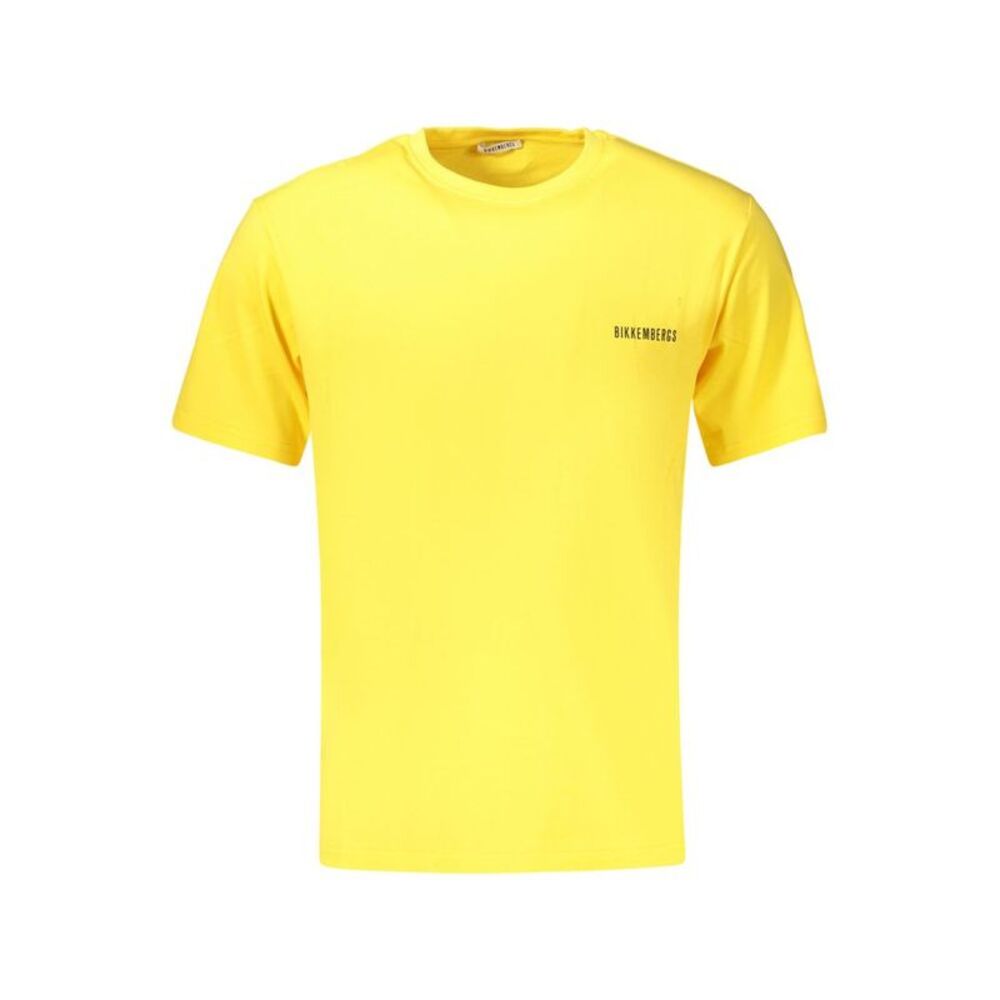 Bikkembergs Yellow Cotton Men's Men's T-Shirt